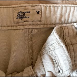 American Eagle Capri khaki utility jeans